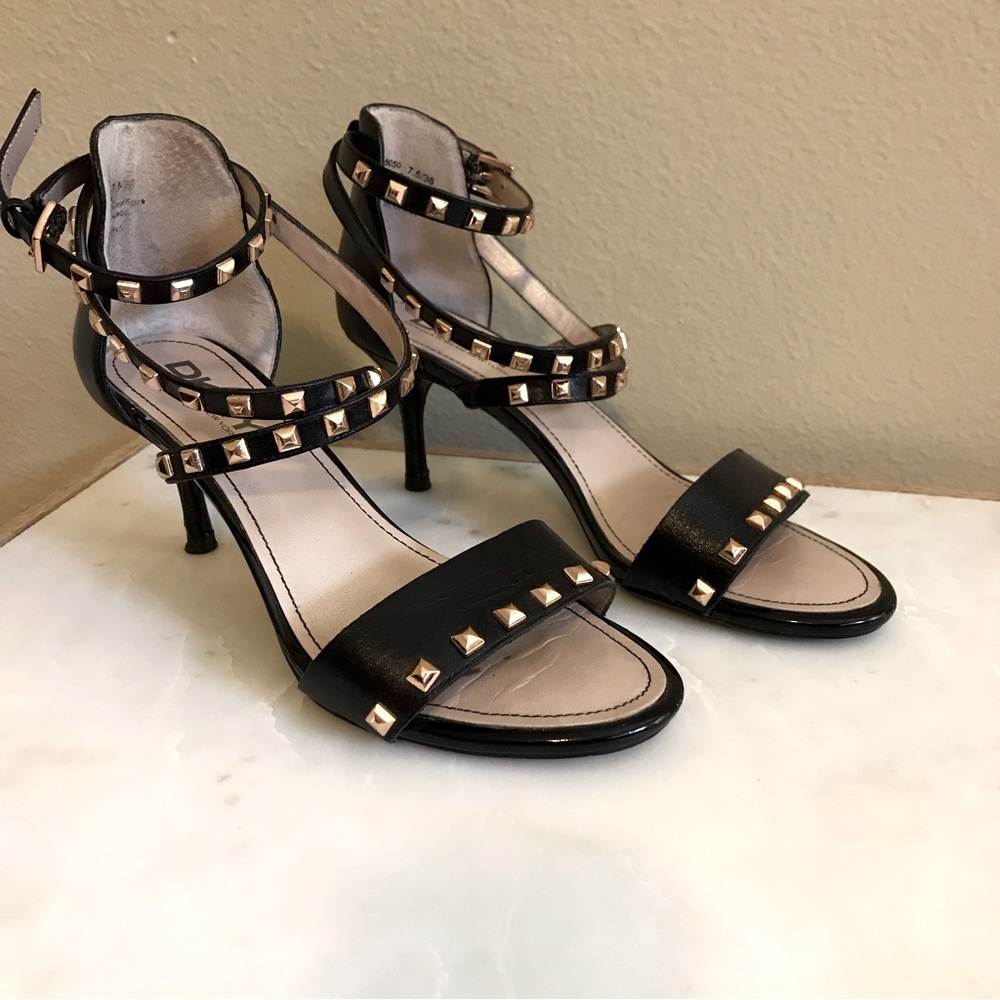 DKNY Strappy Studded Heeled Sandals